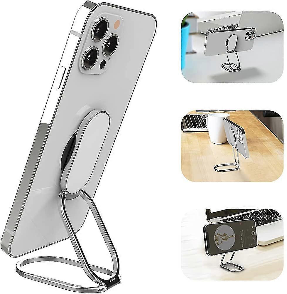 Magnetic Metal Foldable Adjustable Cell Phone Holder Ring Compatible With Android And Ipho