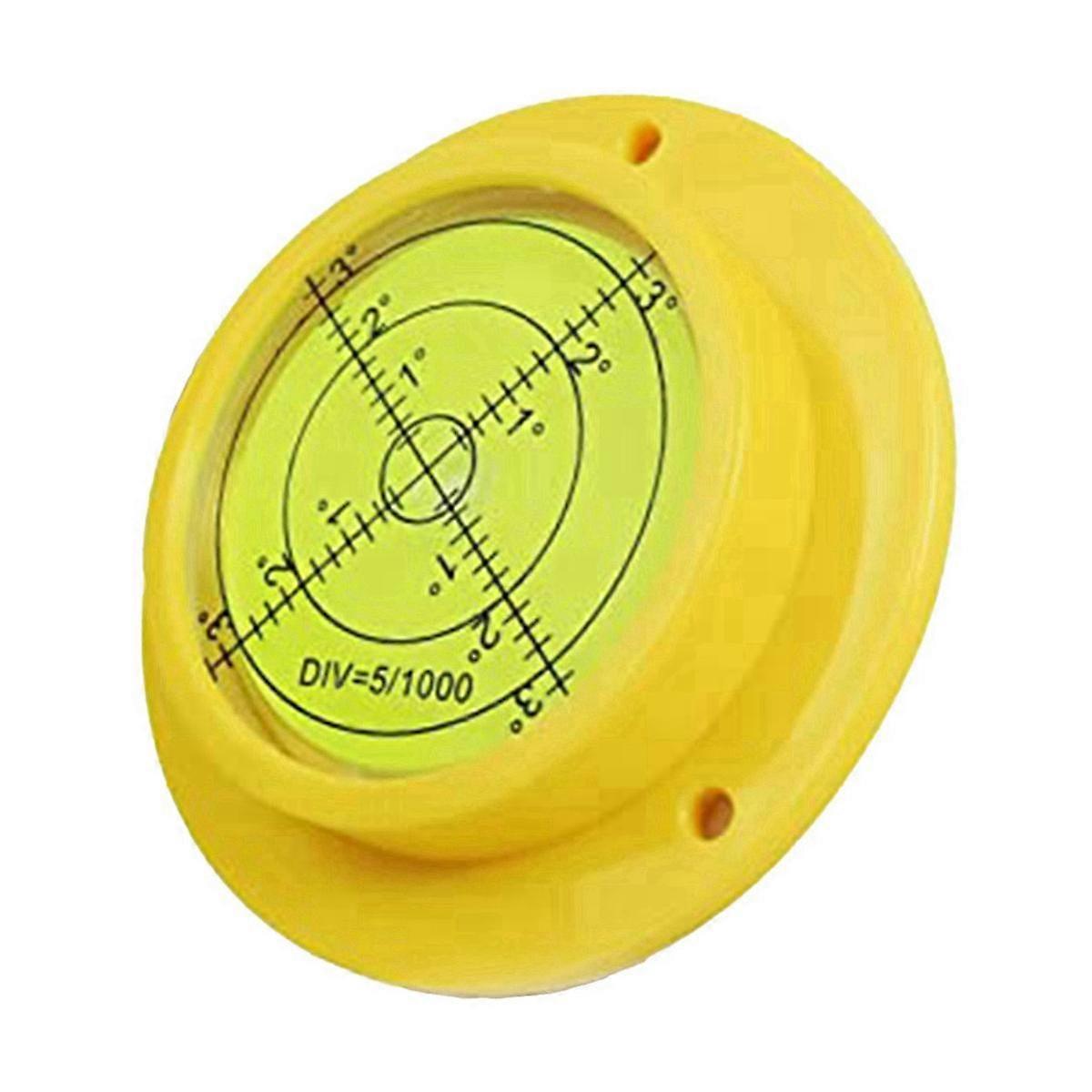 Round Bubble Level, 90X17mm High Precision Circular Spirit Level with 3 Mounting Holes, Measuring I