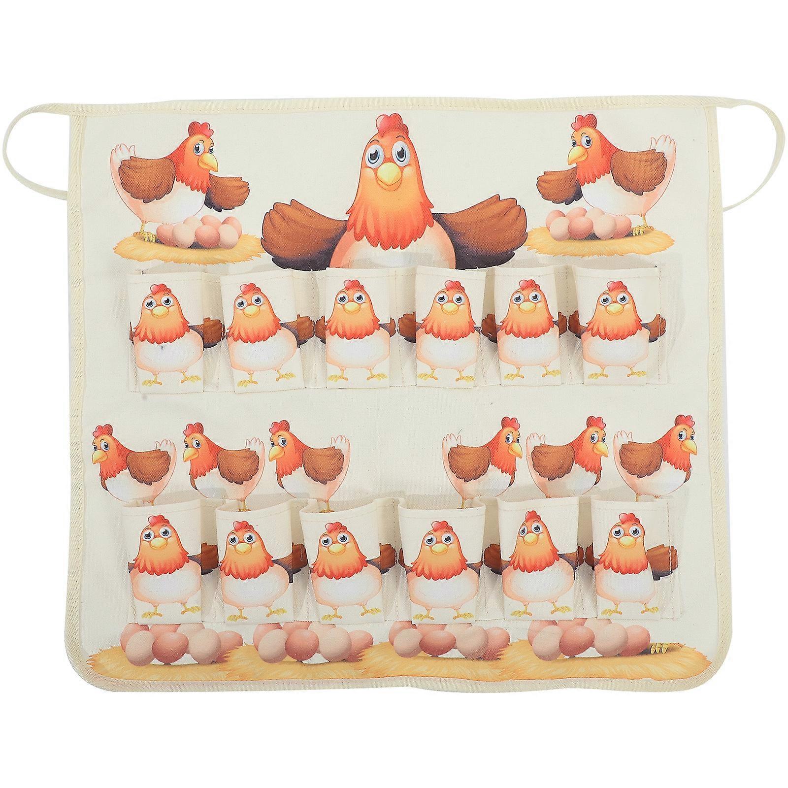 Chicken Egg Apron Egg Collecting Holding Apron Egg Gathering Apron for Chicken Duck Goose Eggs