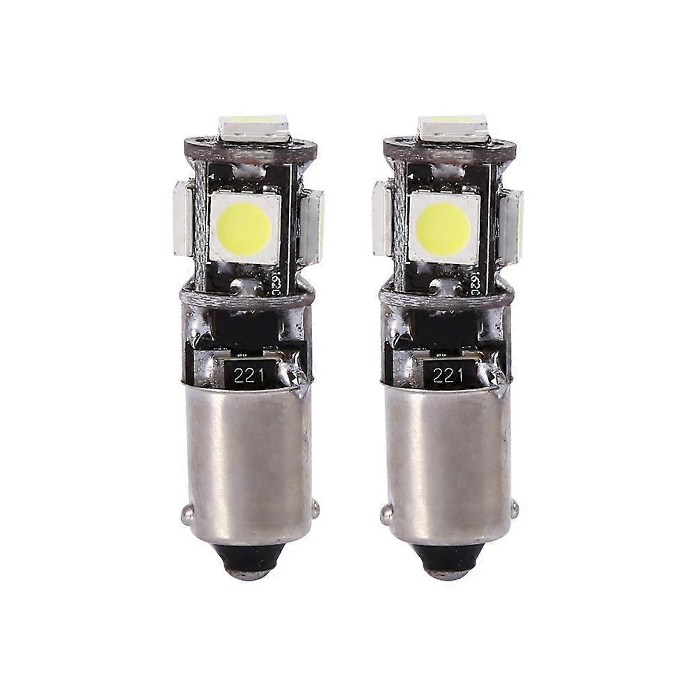2pcs Car LED Decoder Lamp White Car Interior Decoder Lamp Replacement for Side Parking Light