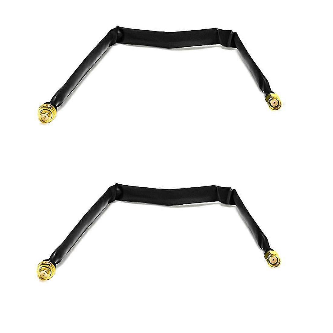 2ks RP-SMA samec na RP-SMA samice 1-pack plochý koaxiální pigtail 25cm