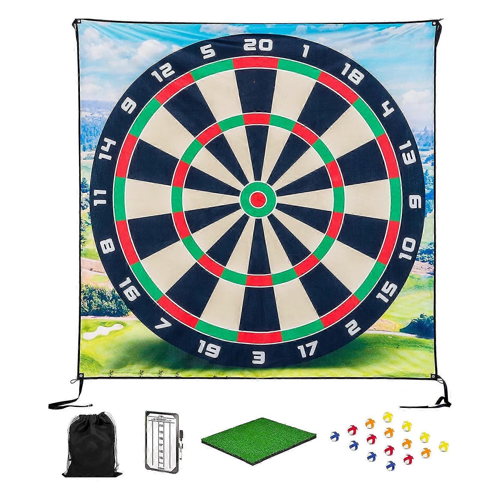 Golf Chipping Game Set Indoor Outdoor Games Play Equipment Golf Score Dart Game Chip Game Golf Training Aid