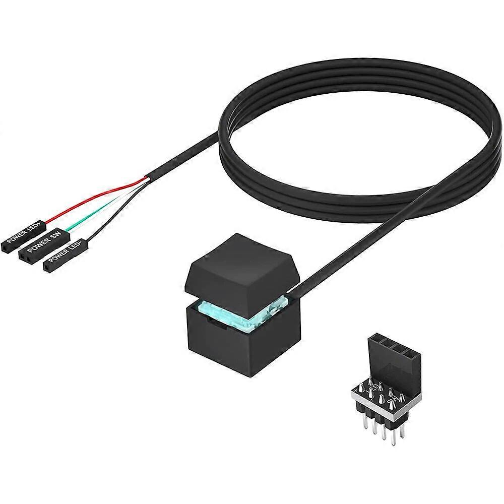 Mechanical Keycaps Motherboard External Start Computer Switch On/Off Button Extension Cable PC Power Button Mechanical Switch