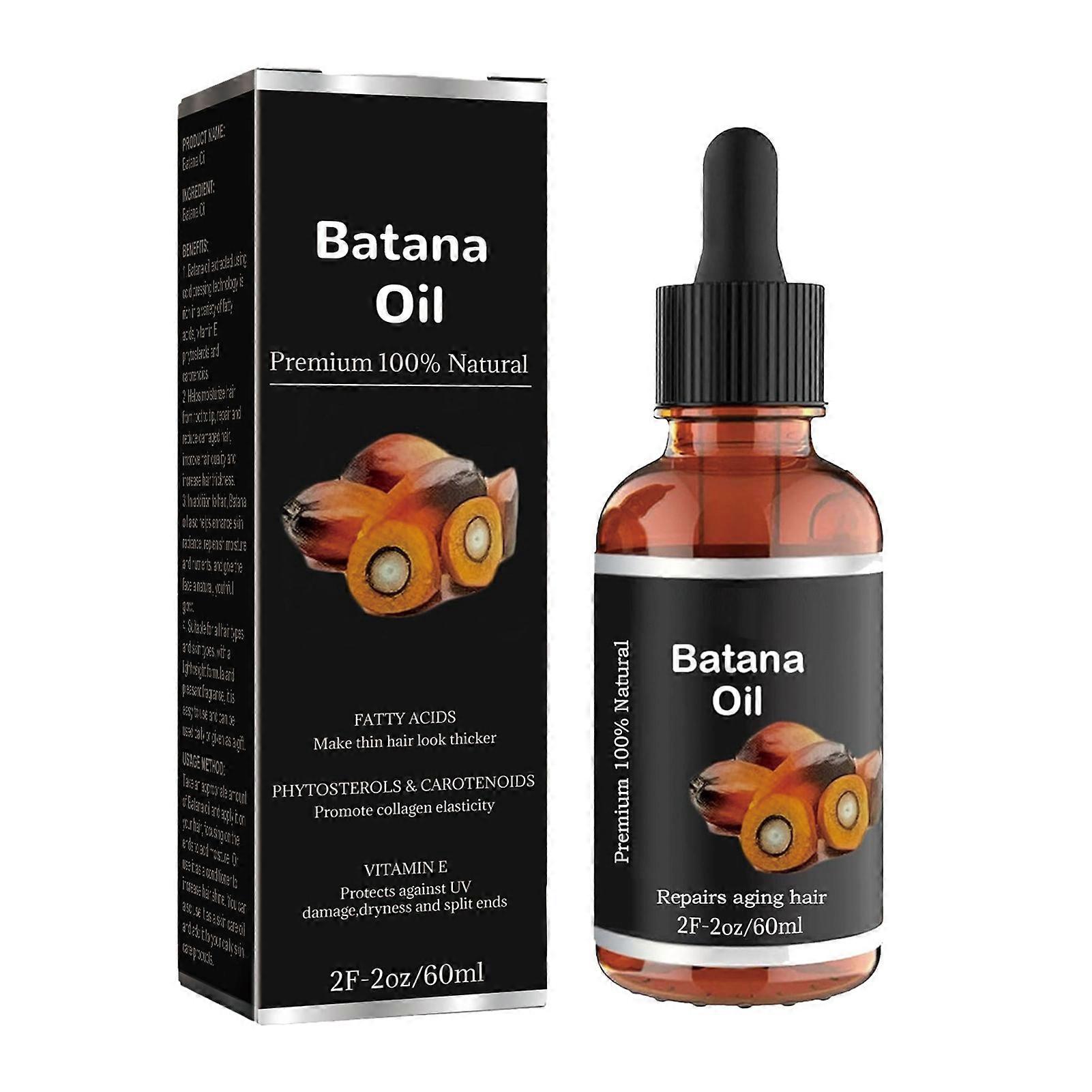 Saç Dökülmesini Önlemek İçin 60ml Batana Saç Yağı Kuru Hasarlı Saçlar İçin Taşınabilir Saç Güçlendirme Yağı