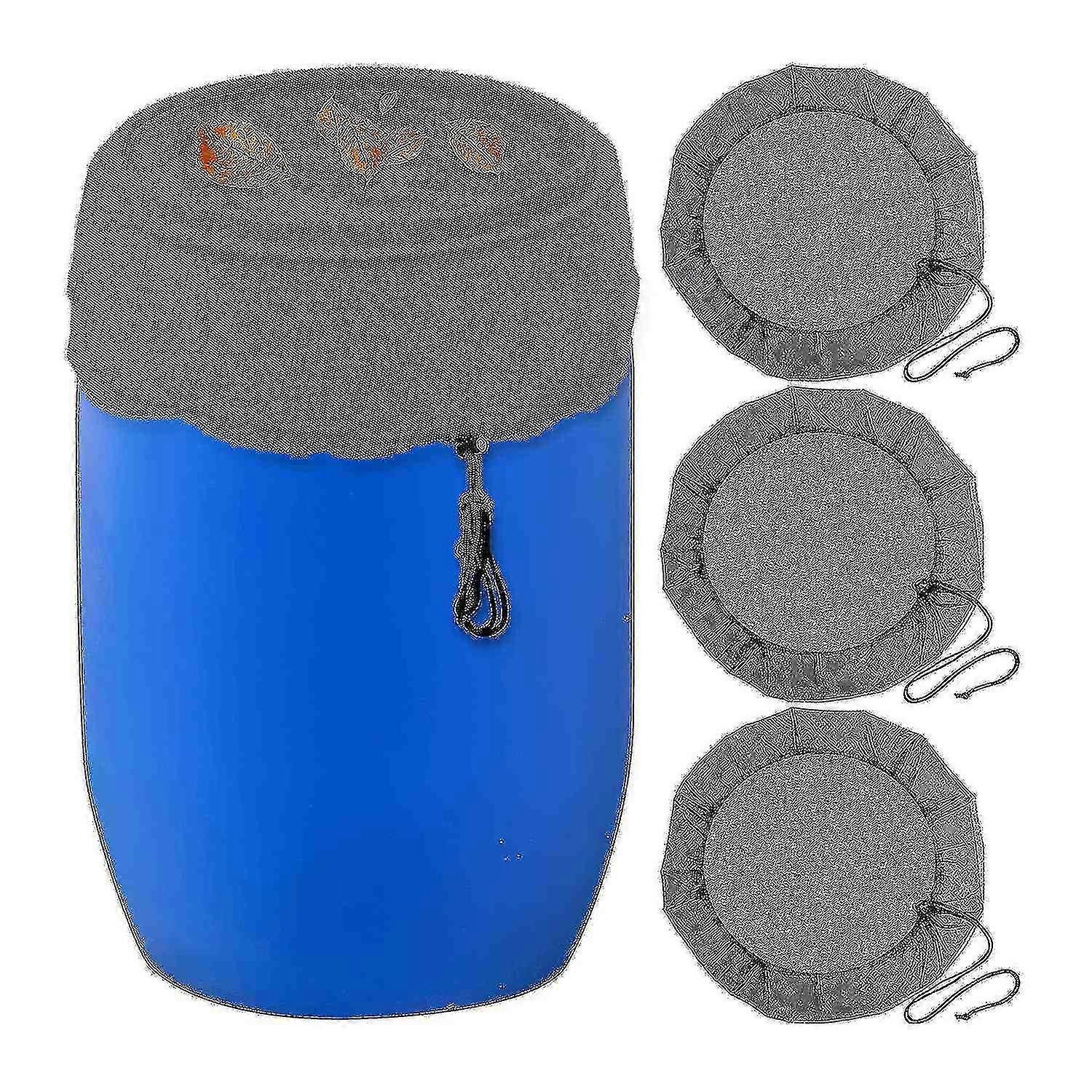 3 Pack Mesh Cover Netting Rain Barrels Water Collection Buckets Tank Rain Harvesting Tool Protector