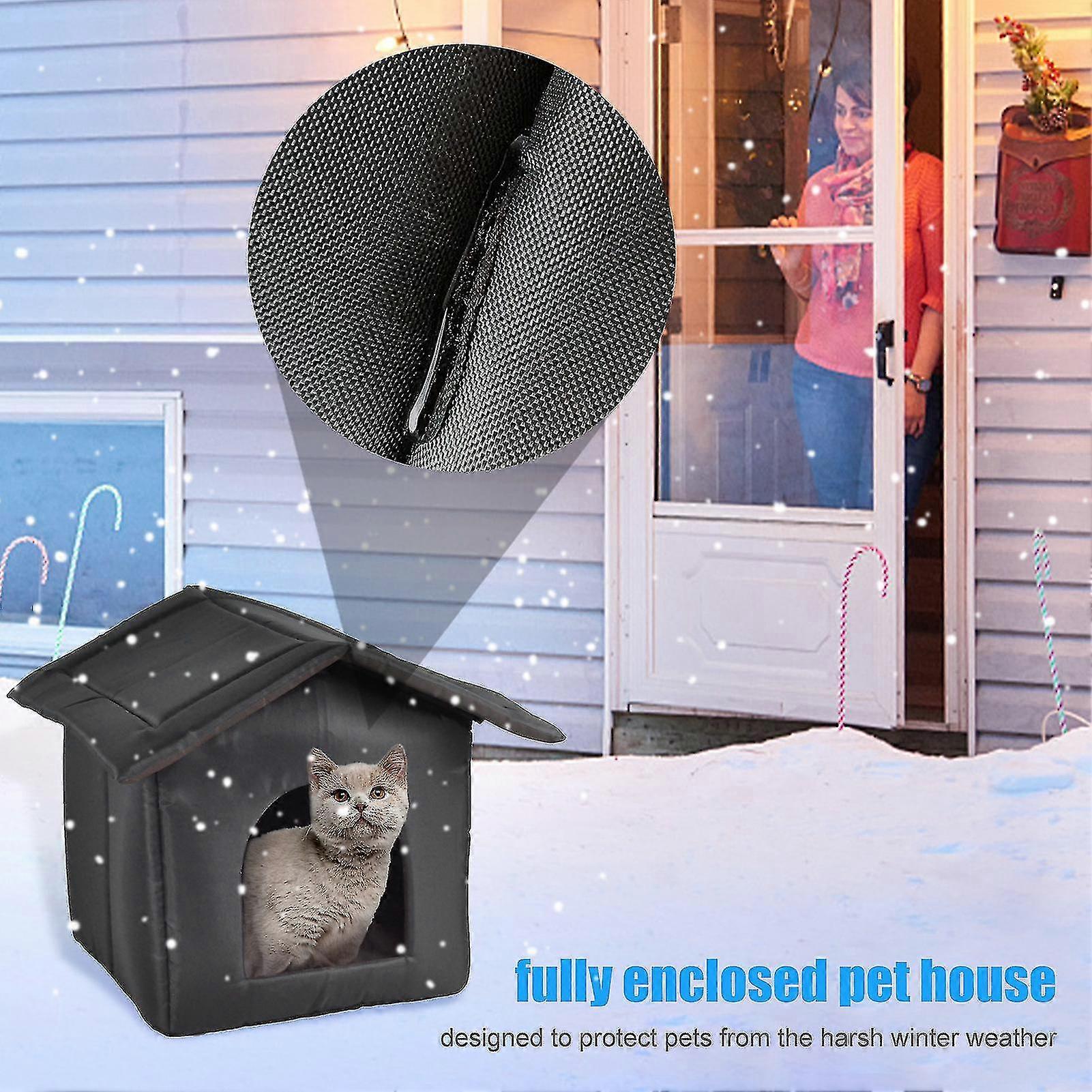 Foldable Air Conditioned Dog House With Ice Packs - Cooling Pet Kennel For Hot Weather, Indoor/Outdoor, Weatherproof (Grey, XL)