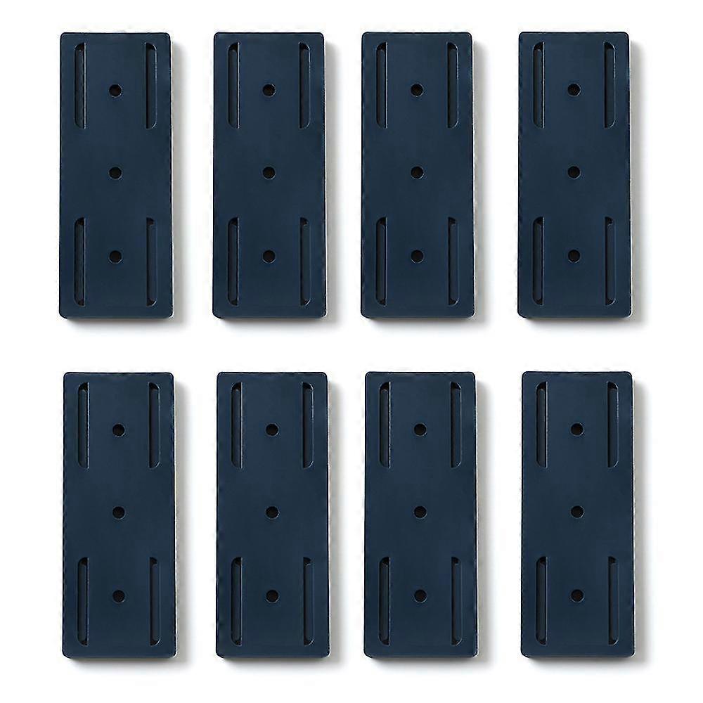 Glue-free Punch Socket Retainer - Secure And Convenient - Nail-free Desktop And Mobile Plug-in Holder - Pack Of 8,Blue