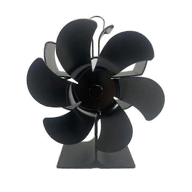 Boost Your Home's Heat Efficiency with this Compact 6-Blade Fireplace Fan