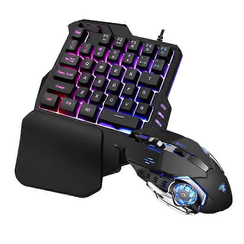 Souris Clavier Combo Support Ergonomique Macro Enregistrement RVB Mini Clavier Haute Performance pour Ordinateur