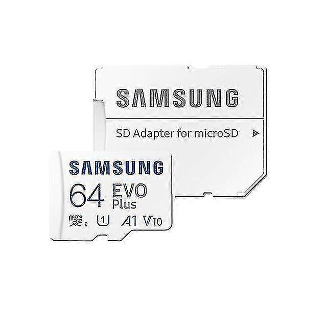 Samsung Micro Sd Card Evo Plus Flash Memory Card 64g Class 10 Uhs-i High Speed Microsd Tf Card - White