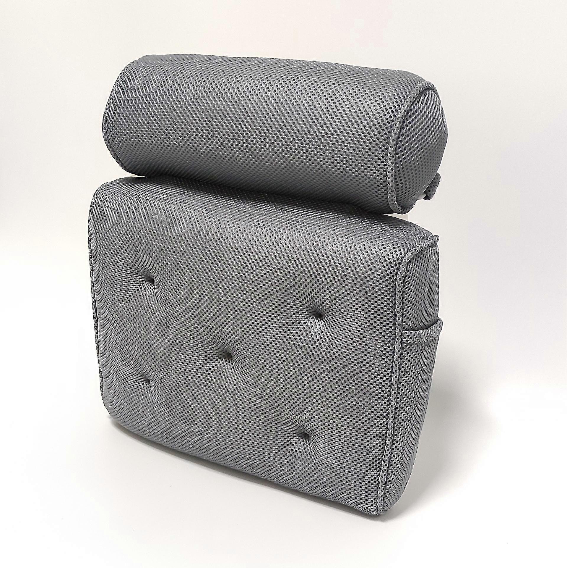 Fast Drying Bath Cushion With Headrest