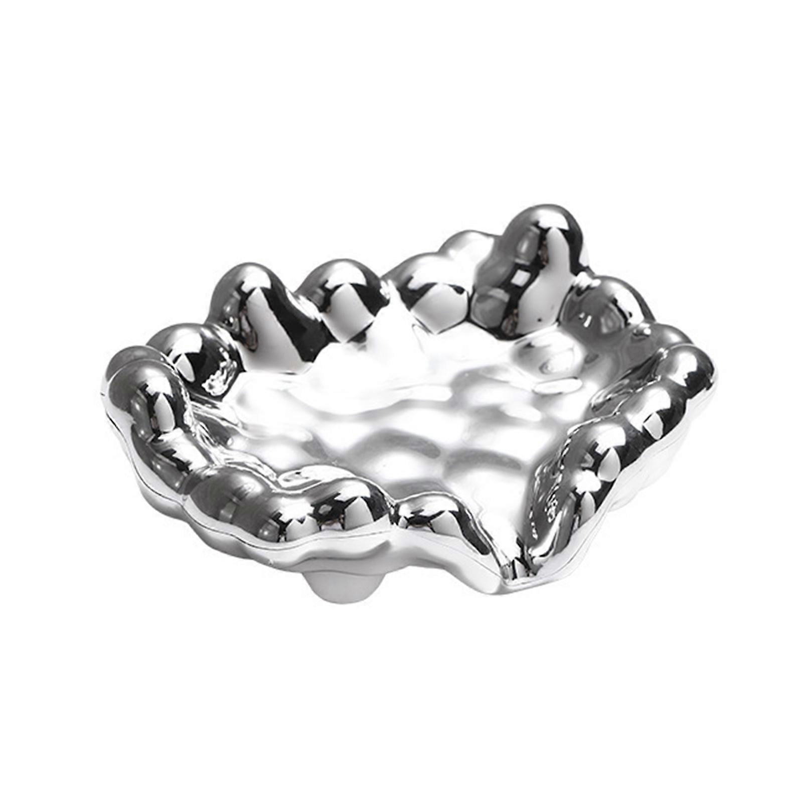 Soap Box Electroplate Convenient Punch Free Storing Cloud Shape Keep Tidy Soap Storage Dish Bathroom Gadget Daily Use KAESI