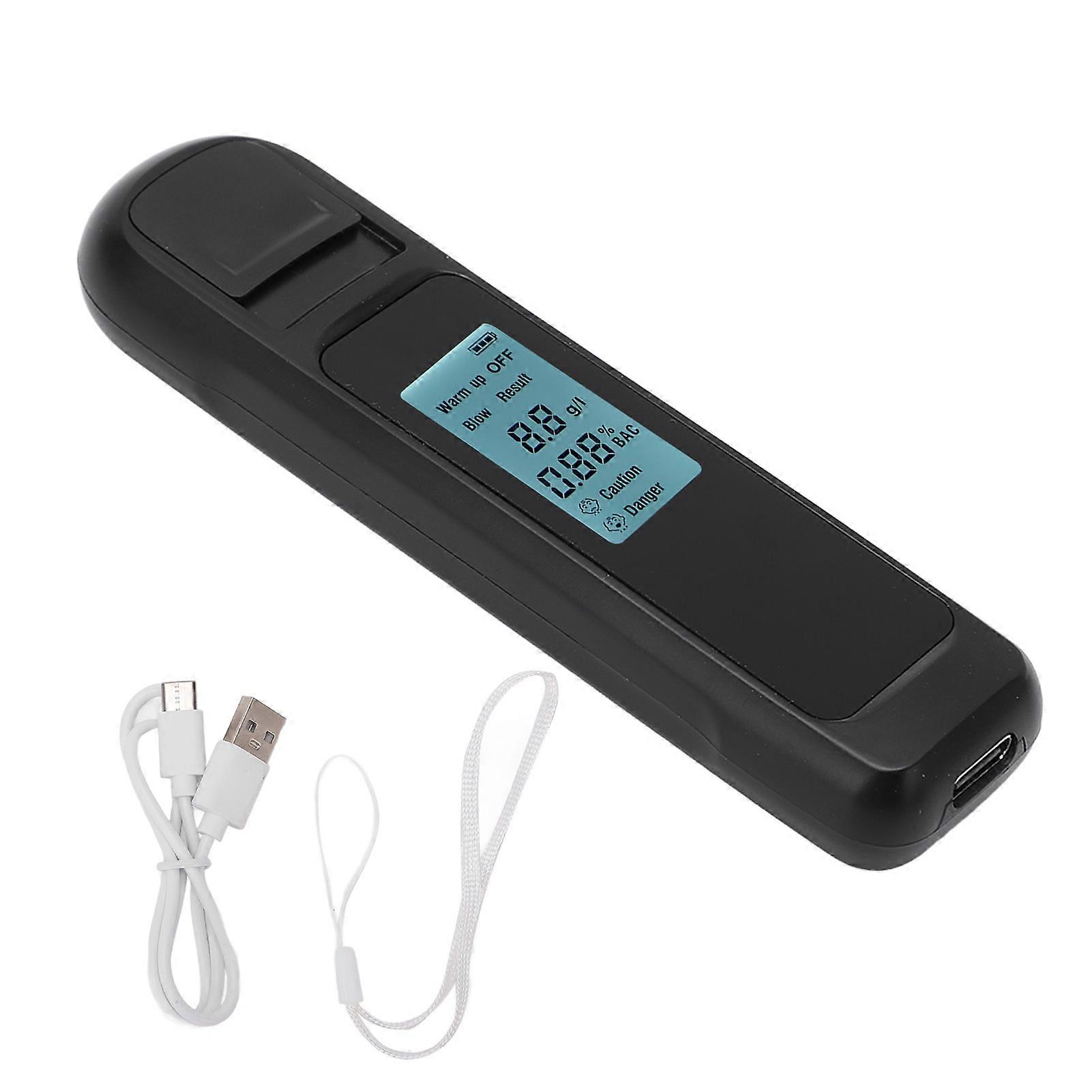 Breathalyzer Breath Tester Meter LED Digital Display Accurate Portable Testing Tool