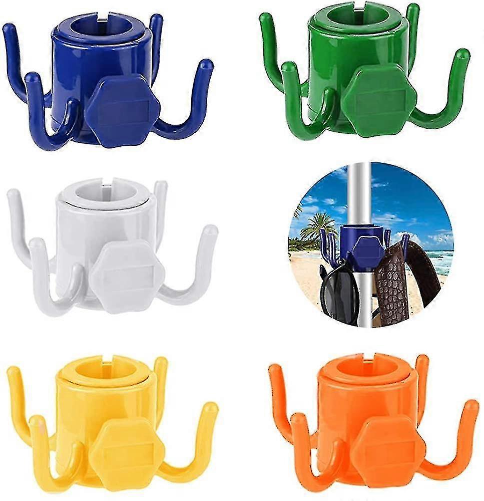 Beach Umbrella Hanging Hook 4-Prongs Plastic Hanging Umbrella Hook