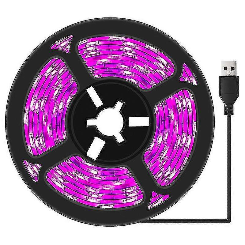 5v Black Uv Flexible Led Strip Set 5m Purple Tape With Usb