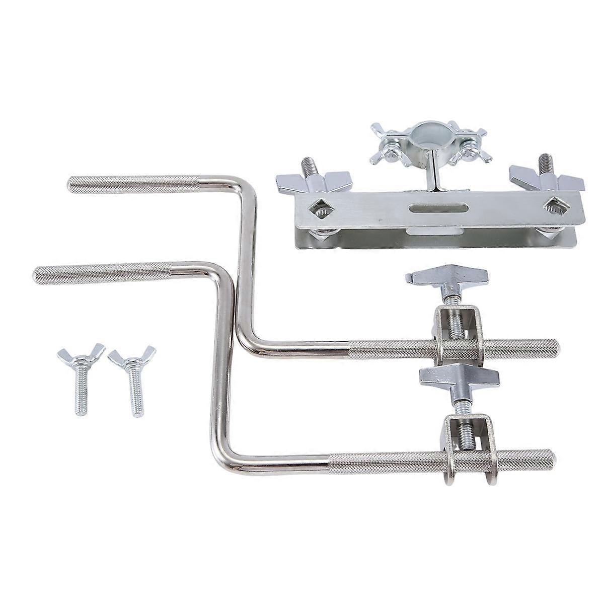 鼓延长夹鼓牛铃安装低音鼓牛铃支架，用于牛铃铙钹音乐装置