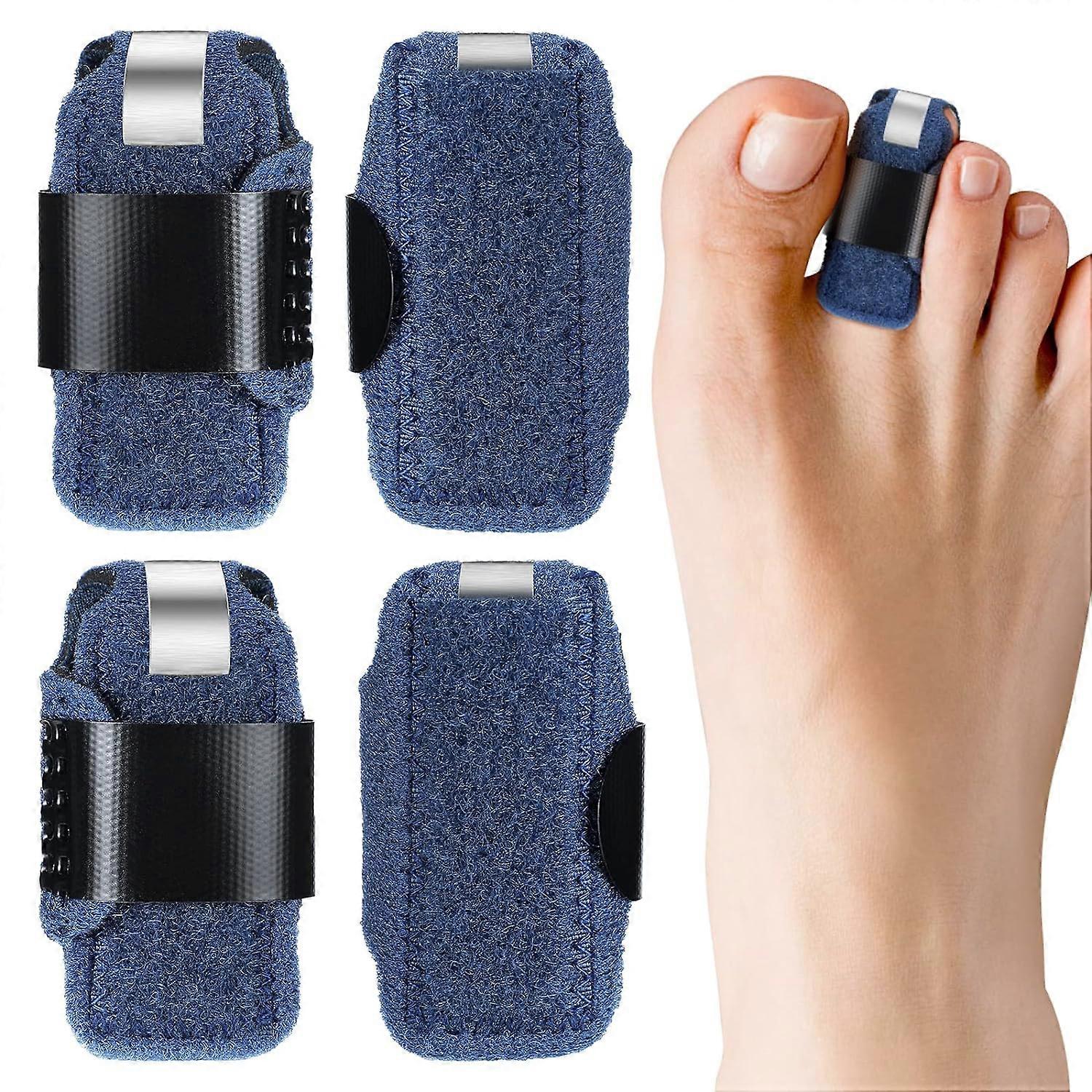 Lábujjegyengetők hajlított lábujjakhoz, 4 db lábujjsín, lábujjjavító, lábujjtekercselés göndör lábujjakhoz, görbe lábujjakhoz és kalapácsujjakhoz