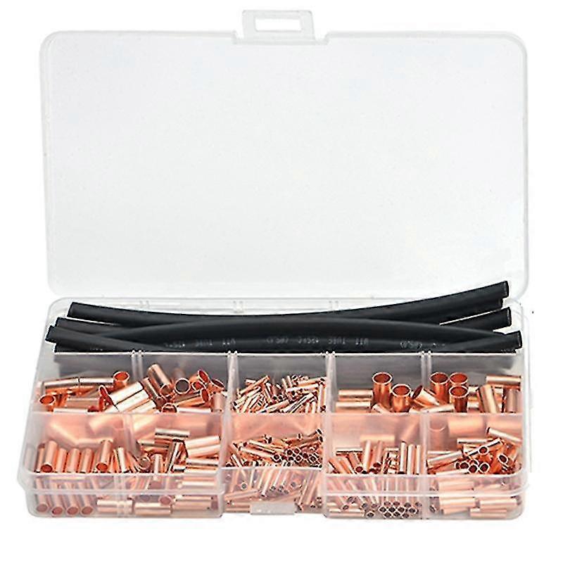 Copper GT Small Copper Tube Connecting Tube Wire Connector Terminal Connector Set Box