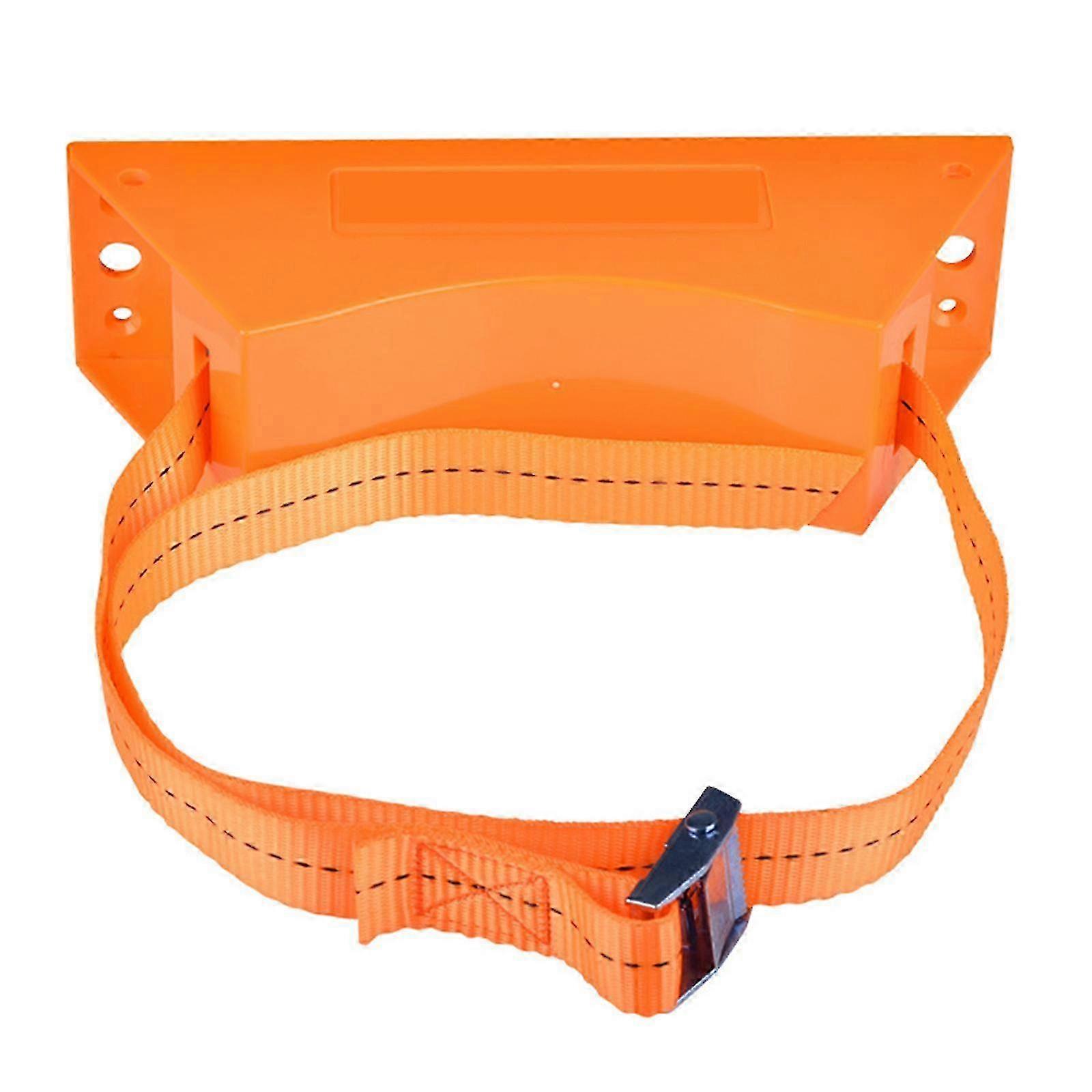 מחזיק גליל גז תושבת רכובה על הקיר עם ברגי הרחבה וחגורת בטיחות