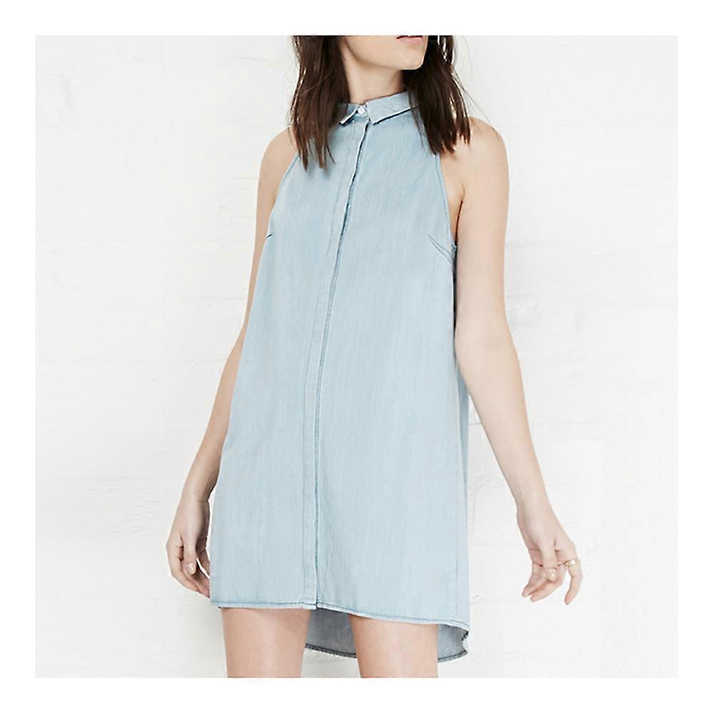 solid color irregular bottom dress