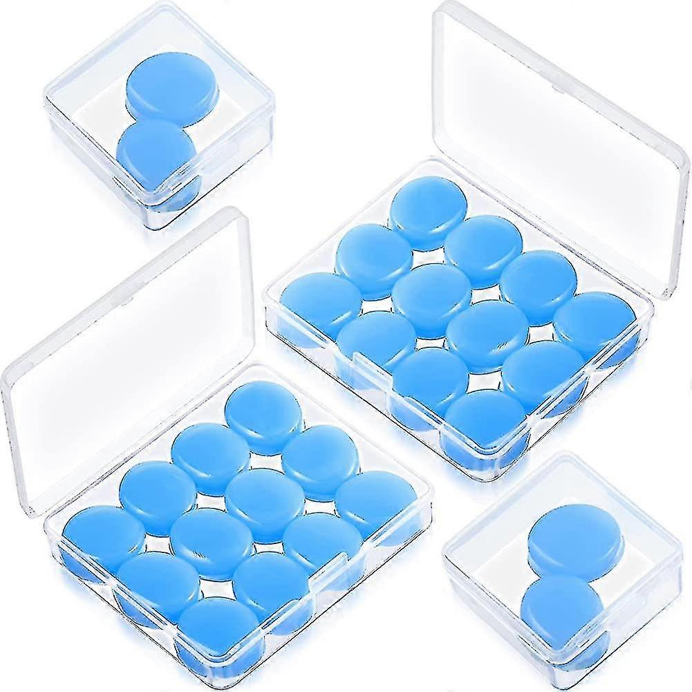 14 Pairs Silicone Ear Plugs For Sleeping Soft Reusable Moldable Silicone Earplugs Gel Ear
