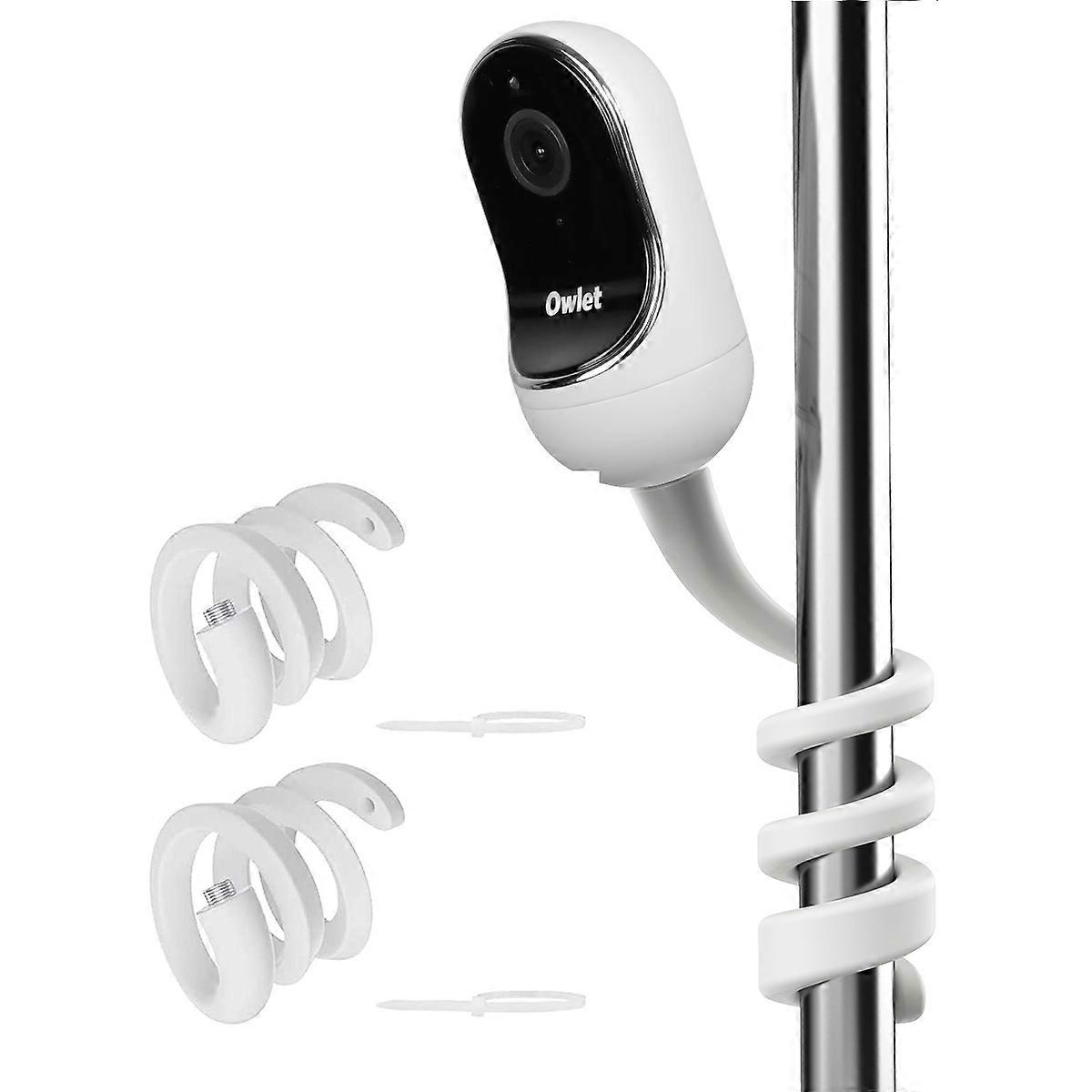 Flexible Twist Mount Bracket for Owlet Security Camera,Attaches Your Camera to Crib Cot Shelves or Furniture