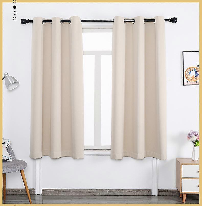 Blackout Curtains, Set of 2, 52*54in, White