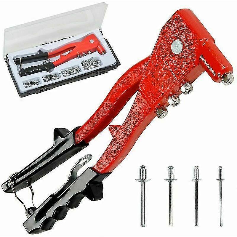 Riveting Pliers With 100 Blind Rivets In 4 Sizes - Riveting Pliers