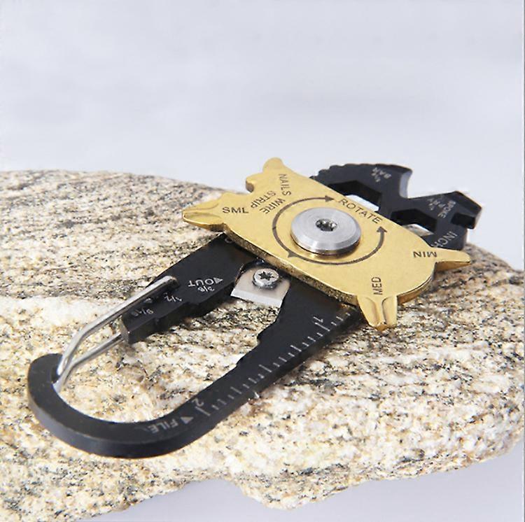 2 Pieces Outdoor Multi-Function Combo Tools Outdoor Handheld Gadgets Portable EDC Handheld Keychain