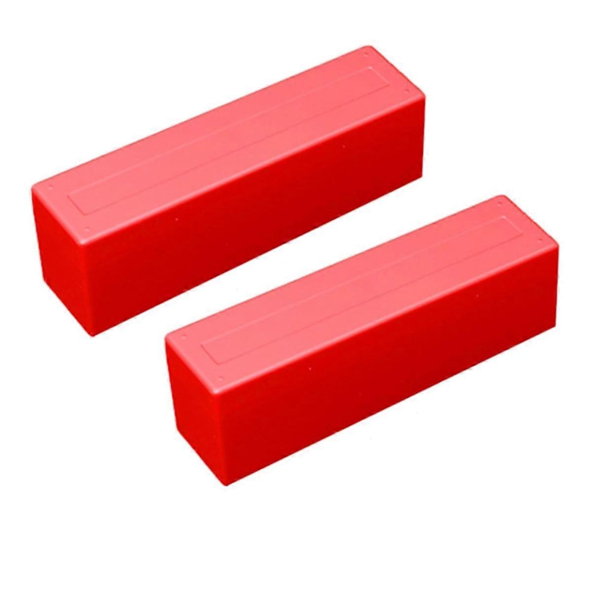 2Pcs Coin Slab Storage Box Compatible with 20 Slab Coin Holders, Plastic Coin Box Coin for Collectors Coin Storage Red