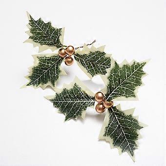 Simulation Weihnachten Kleine rote Frucht Weihnachtsbaum dekorative Girlande  Rattan DIY Bonsai Weihnachtsbltter Plus rote Frucht Stechpalme Beere |  Fruugo DE