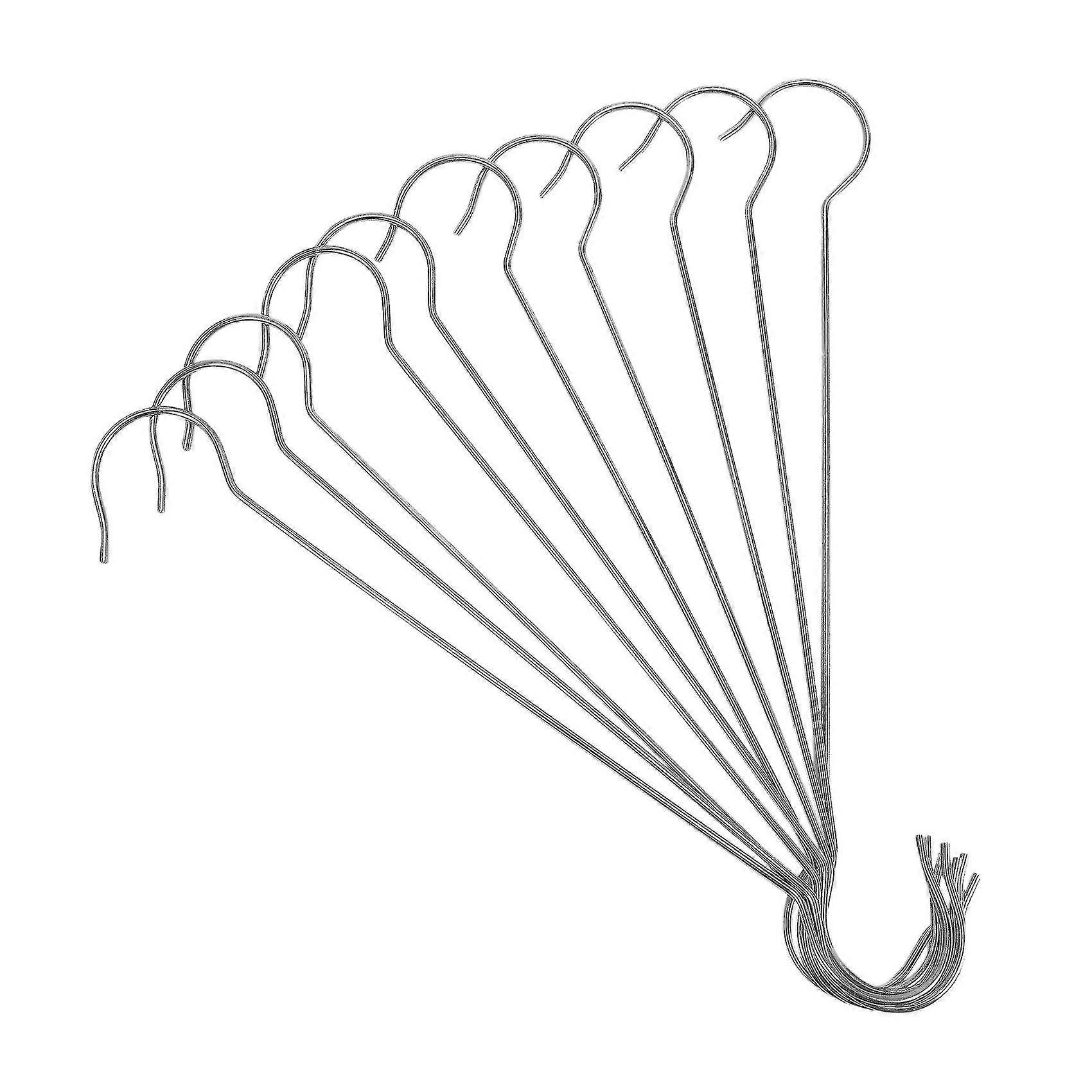 10pcs 16インチ屋外植物ハンギングSフックバスケット、バードフィーダーと互換性があります