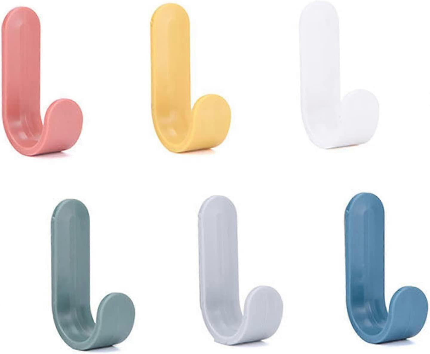 12 Pack Adhesive Hooks Utility Wall Hooks For Wall Decorative