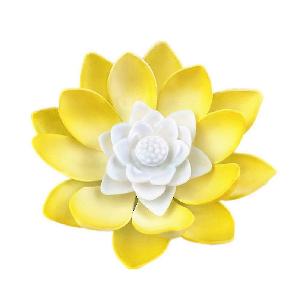 Artificial Floating Night Light Led Lotus Lamp Garden Pond Swimming Pool Decor
