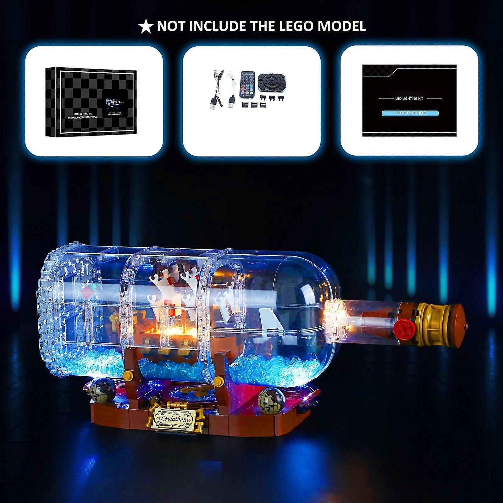 Kit di luci a LED per 21313 nave in una bottiglia Building Blocks Set (NON includere il modello) giocattoli per bambini, versione RC