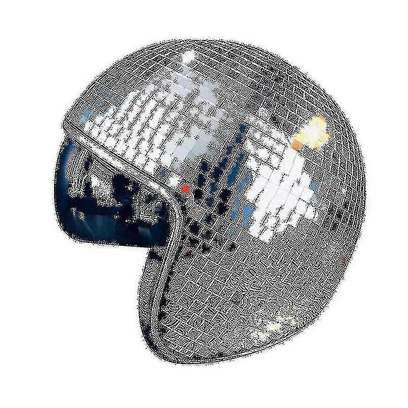 1 Piece Ball With Retractable Visor For Props (silver)