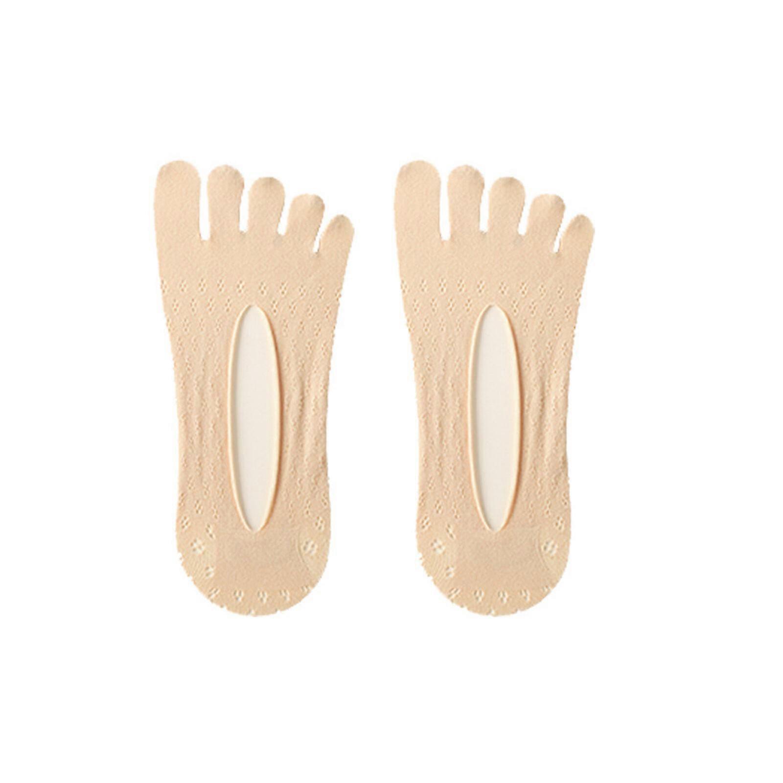5 Pairs Orthopedic Toe Compression Socks, No Show Five Toes Socks