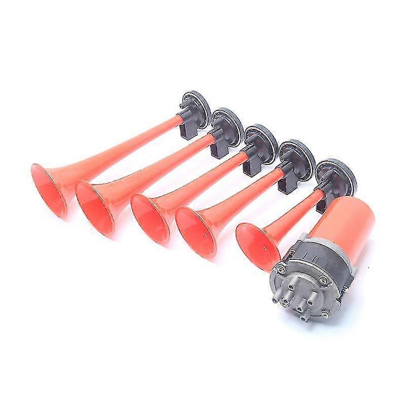 Universale 5 Tromba Musical Dixie Dukes Of Hazzard Electronic Chrome Air Horn Comporre Auto Camion Barca 12v 125db