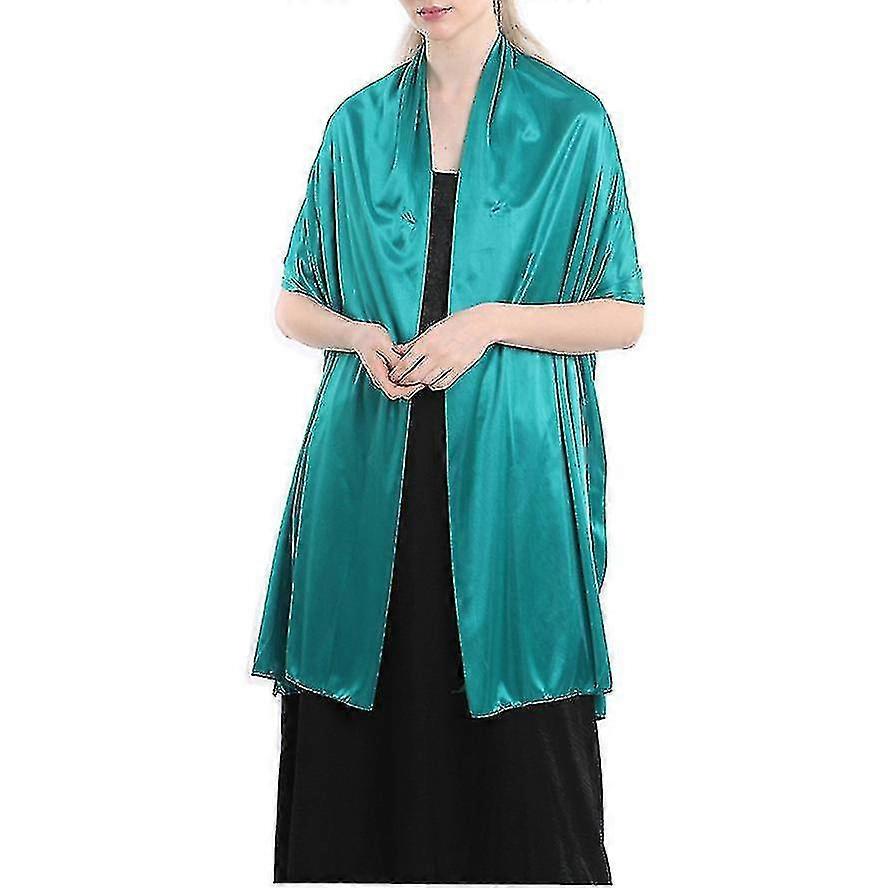 Women"S Satin Pure Color Shawls Dresses For Party