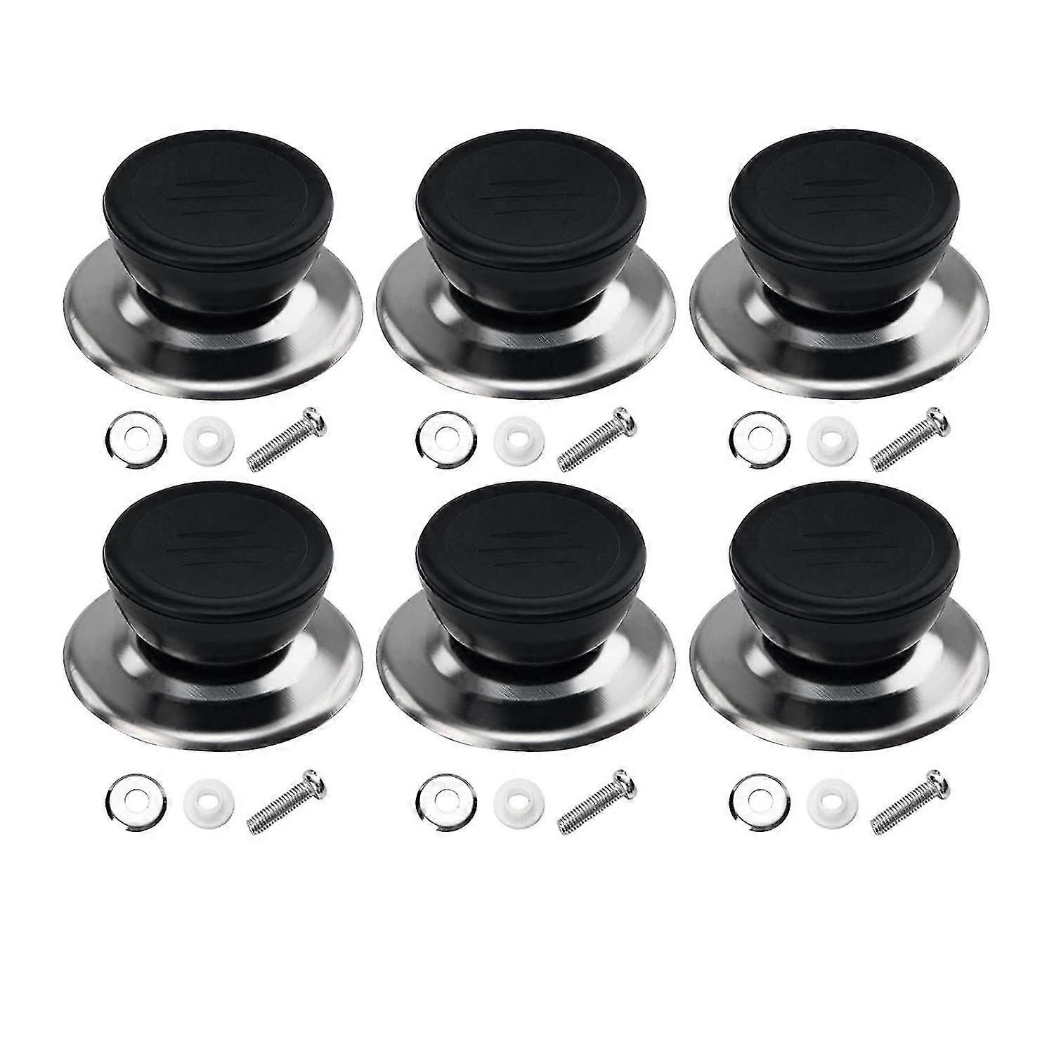 6 Sets Pot Lid Knobs,kitchen Cookware Replacement Pan Lid Handles