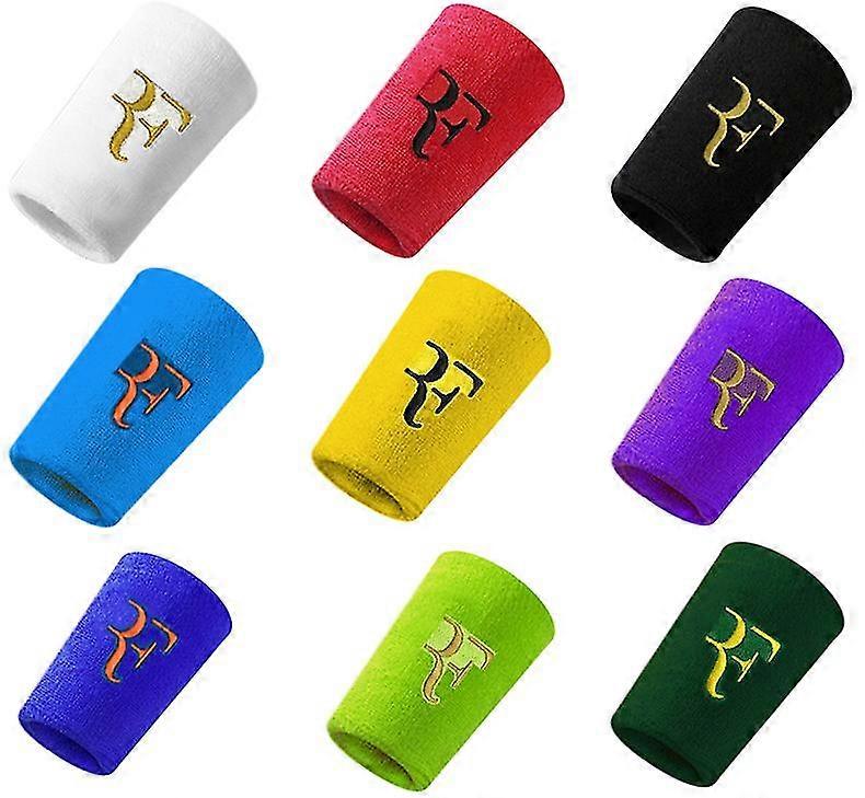 1pcrandomランダムカラーRfスポーツリストバンドテニスバスケットボールバドミントンリストバンド