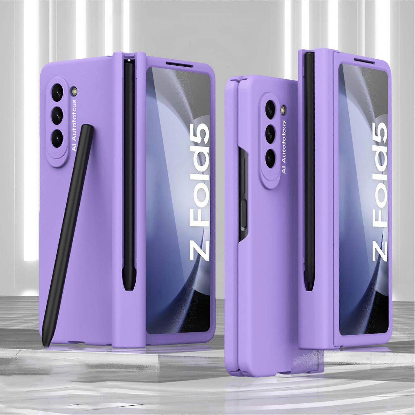 for Samsung Galaxy Z Fold 5 Case with S Pen Holder & S Pen, Screen Protector Hinge Case for Samsung Z Fold 5 Case