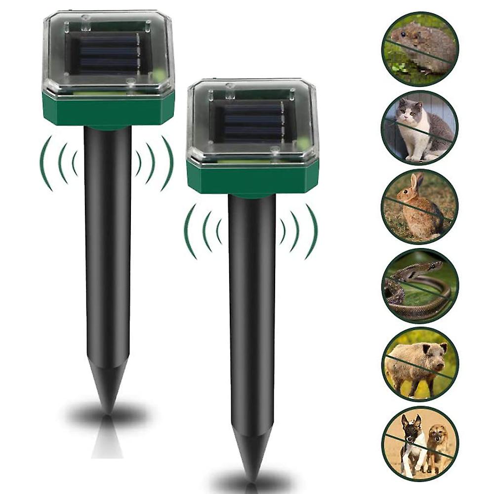 Solar Mole Repellent Space Ultrasonic Solar Mole Fright, Mole Control, Vole Fright Mole Repellent, Pest Control With Ip56 For The Garden