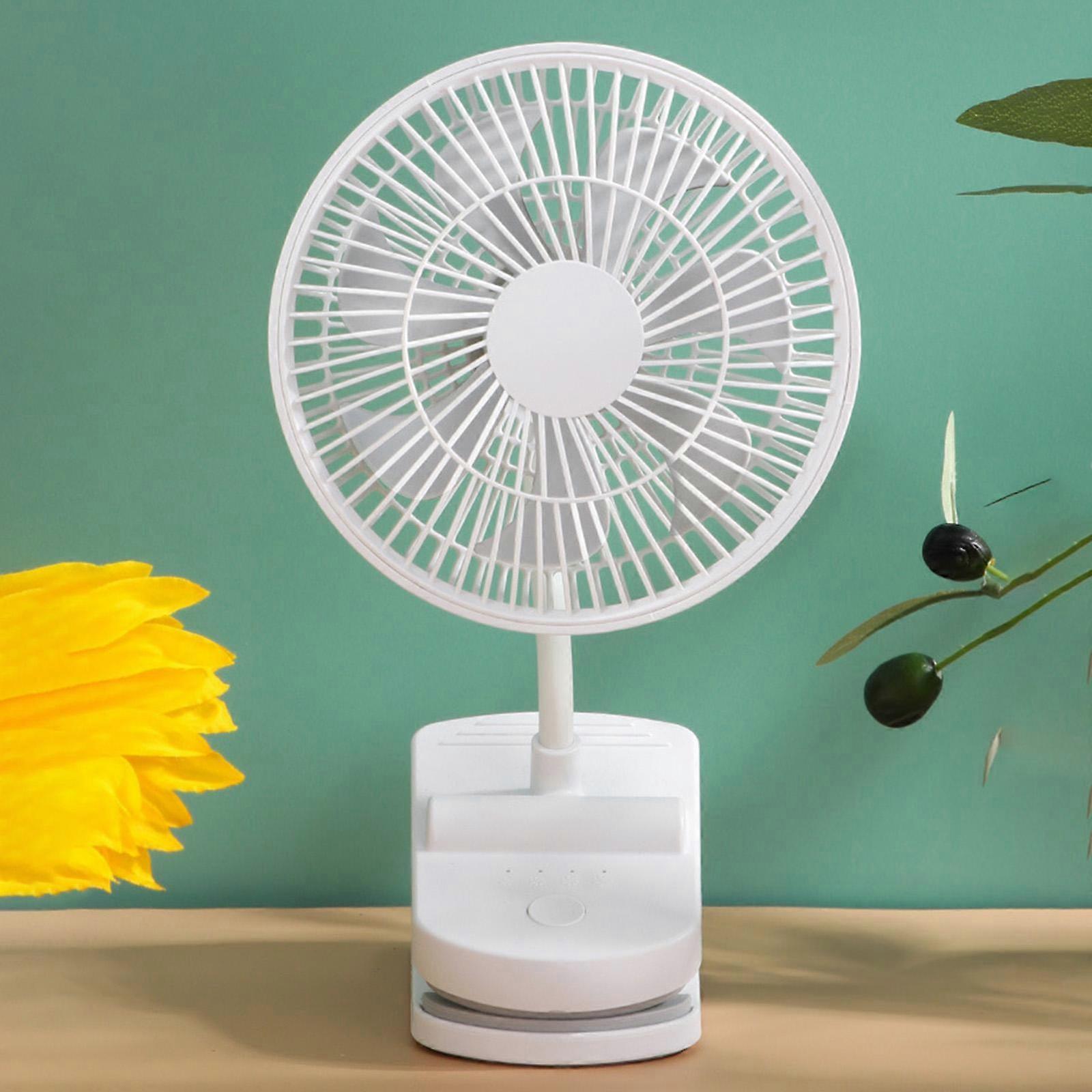 USB Desk Fan, Table Fans, Mini Clip on Fan, Portable Cooling Fan with 4 Speed, USB Powered Stroller Fan, Personal Quiet Electric Fan for Home Office