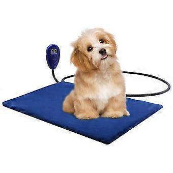 Katze Hund Heizmatte Elektrisches Haustier-Heizkissen mit Kristallsamtdecke für Neugeborene, kleine und ältere Katzen und Hunde (40 * 30 cm)
