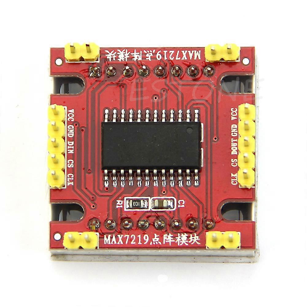 MAX7219 prik til matrixmodul mikrocontroller modul Rød