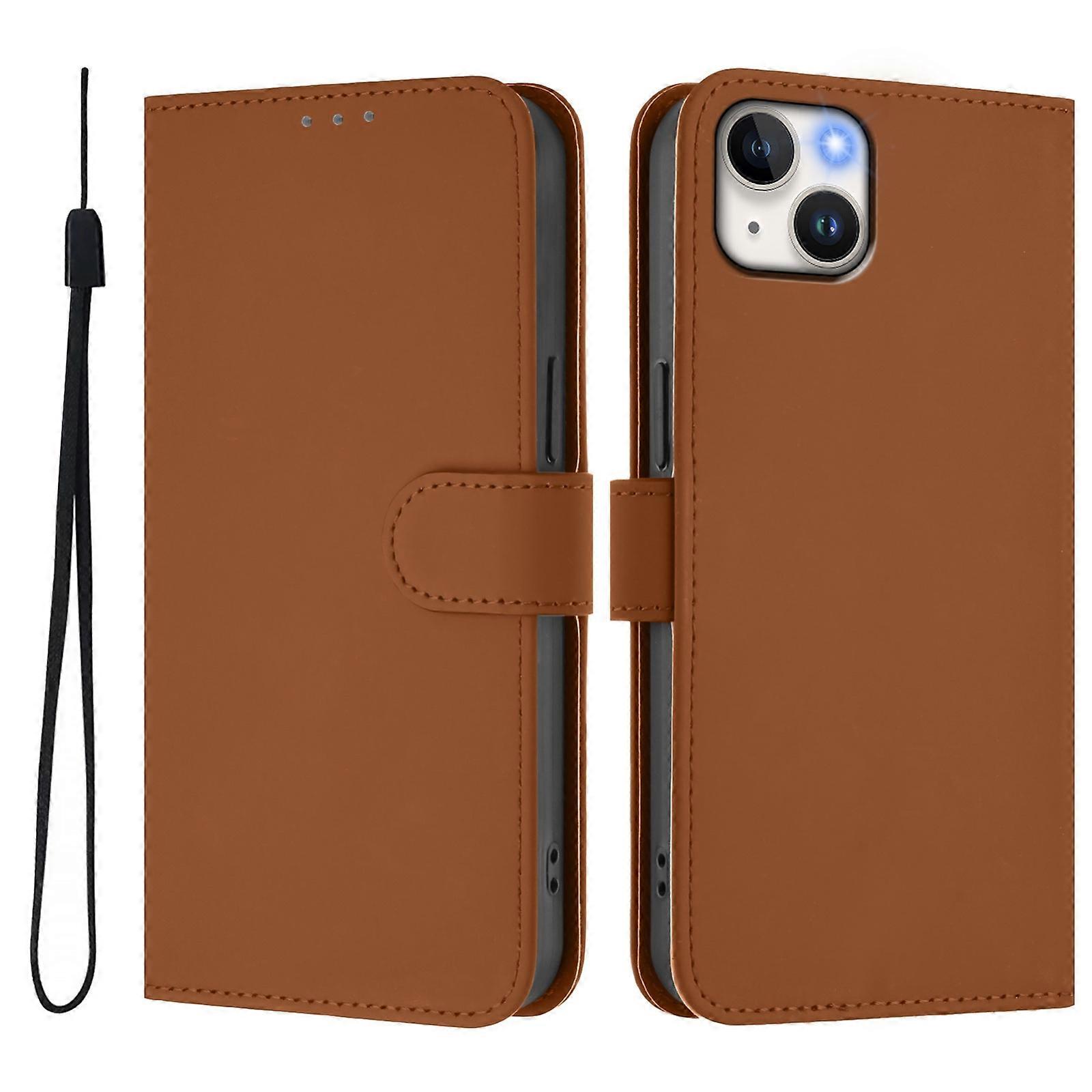 Skin Feel Leather Phone Case For iPhone 14 Plus
