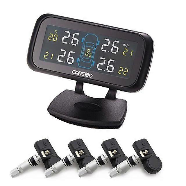 U903 Car TPMS Tire Pressure Monitoring System Four External Wireless TPMS Sensor Tool Monitor Diagnostic Tool cigarette lighter