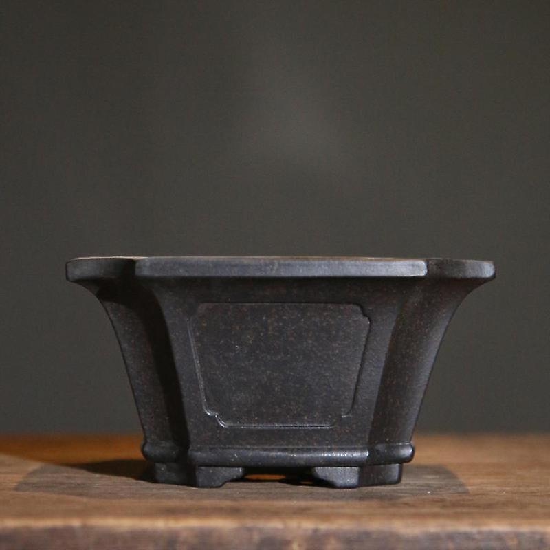 Chinese Style Purple Sand Mini Flowerpot Portable Decoration Bonsai Pot Retro Creative Household Multifunctional Flowerpot LC320 Pots & Planters