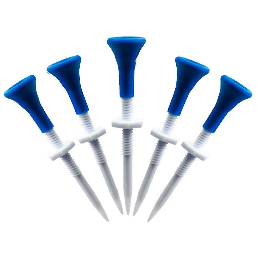5 Pcs Golf Tee Ball-Nails Plastic Golf Training Ball Stand Low Resistance